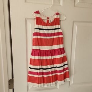 Gymboree Vibrant Striped Dress - Orange, Pink, White